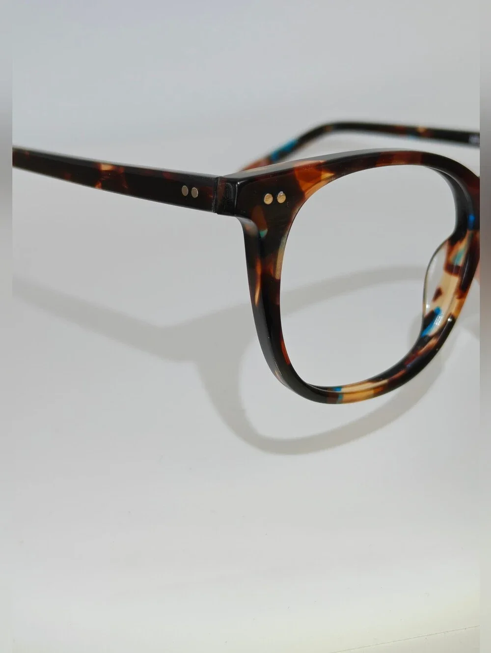 RFLKT. Ona. Women's Specific Eyewear. Round. Blue Amber Tortoise.